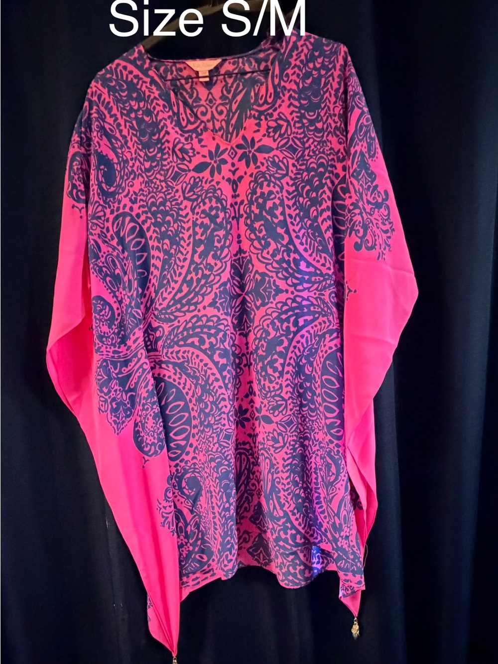 Women's Pink Paisley Print Tunic Top
